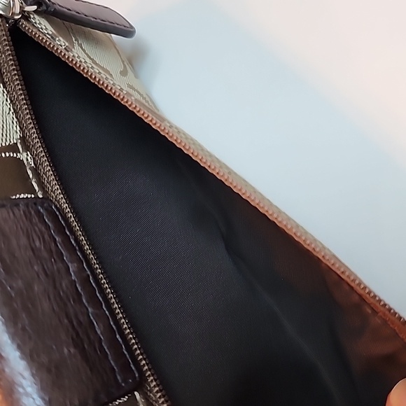 Coach Signature Brown and Tan Wallet - Picture 3 of 8